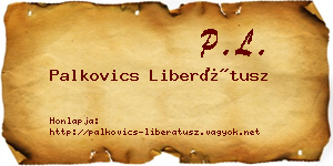 Palkovics Liberátusz névjegykártya